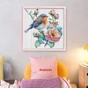 Flowers And Birds-18CT Counted Cross Stitch 20*20cm/7.87*7.87in