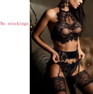 S-3XL Lingerie Sexy Hot Erotic Intimates Bra Sets Panty G-string Set Sexy Transparent Lingerie Lace Open Bra & Brief Sets