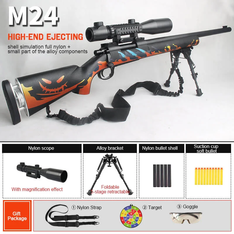 M24 Nerf Darts Blaster Ghost Fire