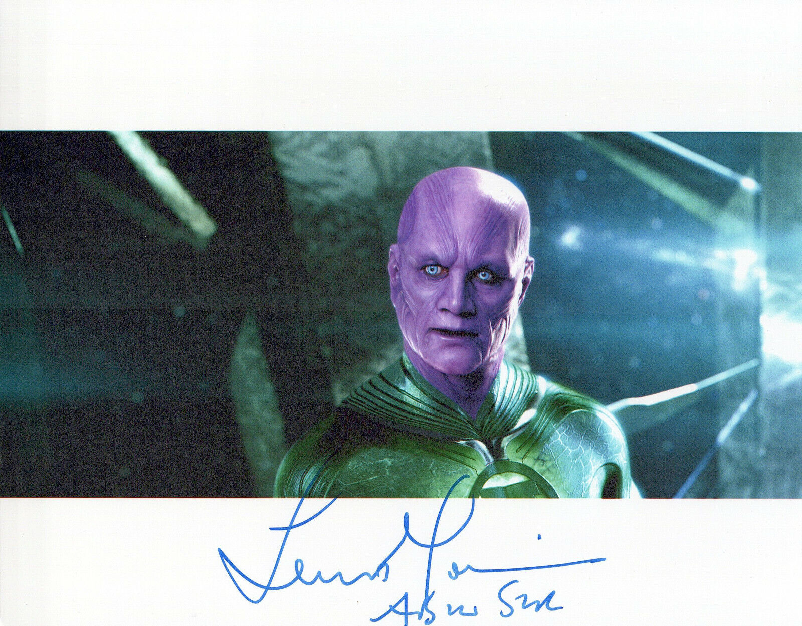 Temuera Morrison Green Lantern autographed Photo Poster painting signed 8x10 #2 wrote Abin Sur