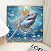 Diamond Painting-DIY Crystal Rhinestonet Shark