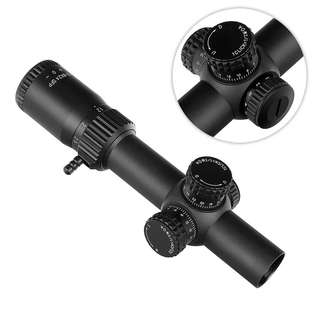 ohhunt® 1.2-6X24 IR 30MM SFP Red Illuminator LPVO Scope