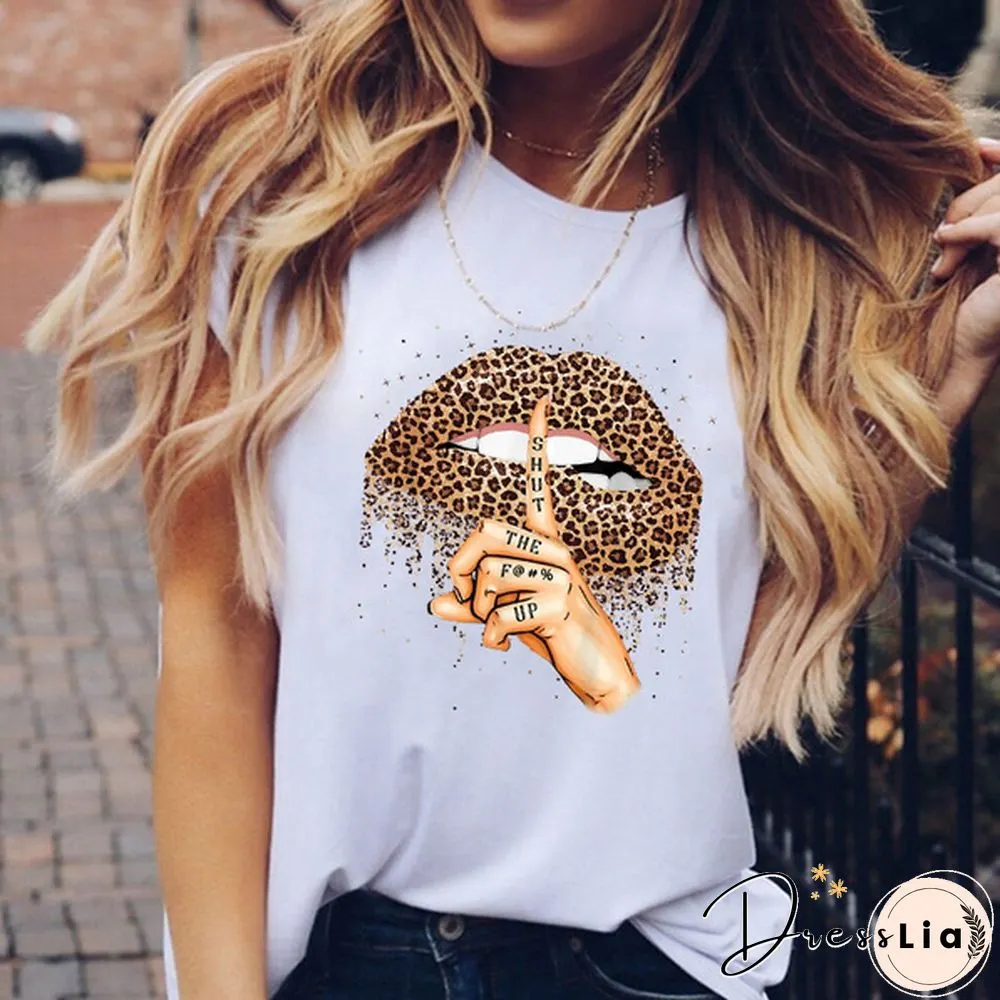 Women Summer Short Sleeve T-shirt Harajuku Style Casual Cotton O-neck Tops Tee