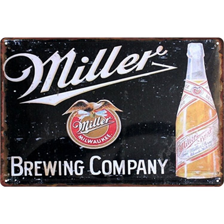 【20*30cm/30*40cm】Miller Beer - Vintage Tin Signs/Wooden Signs