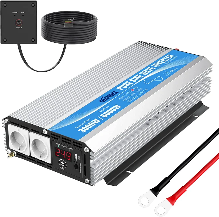 Wechselrichter 12v Auf 230v 4000W 8000W Inverter Camping Solar Autobatterie  LCD