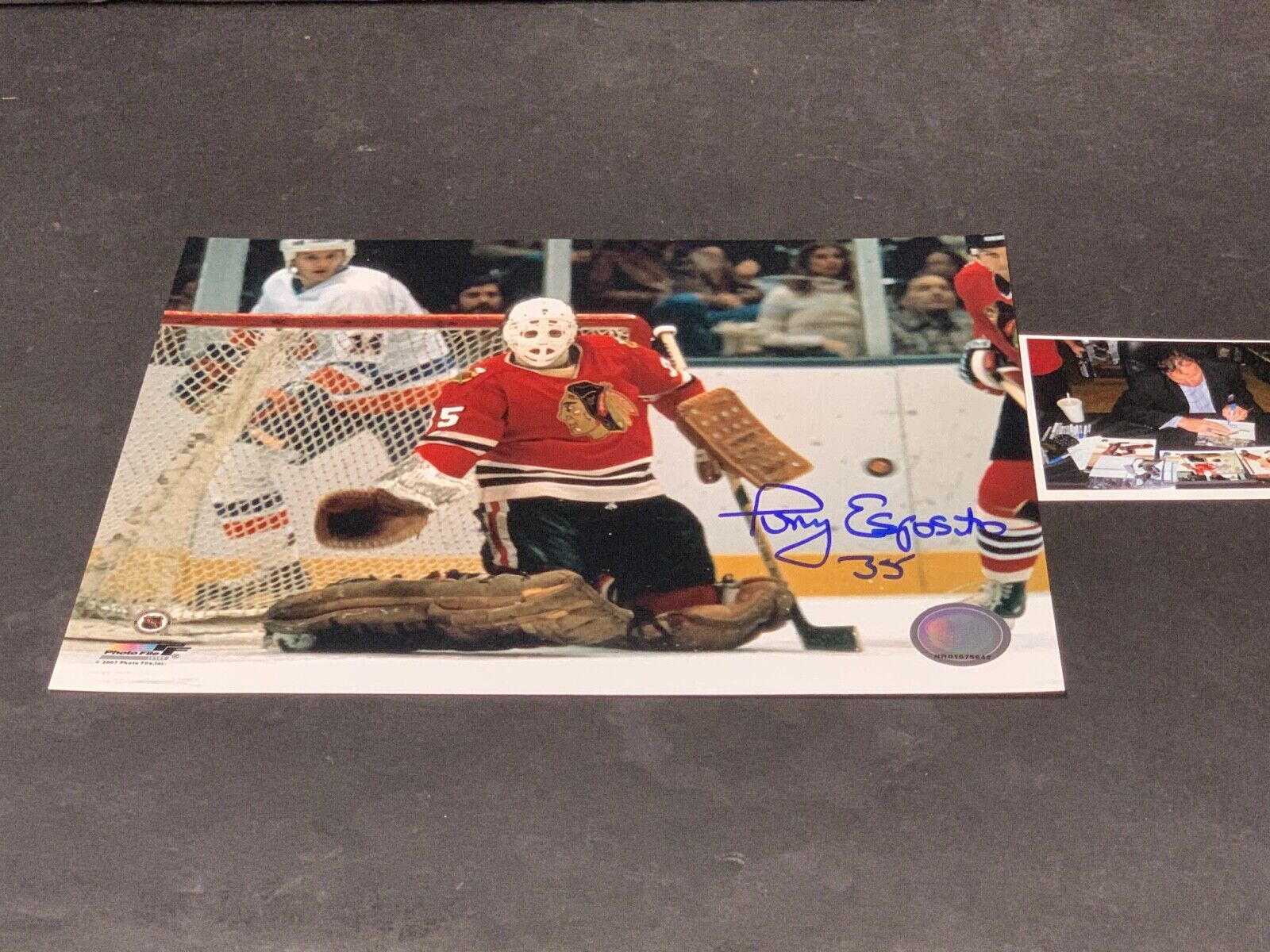 Tony Esposito Chicago Blackhawks Autographed Signed 8x10 a