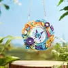 DIY Flowers Butterflies Diamond Painting Wreath （Single Sided)