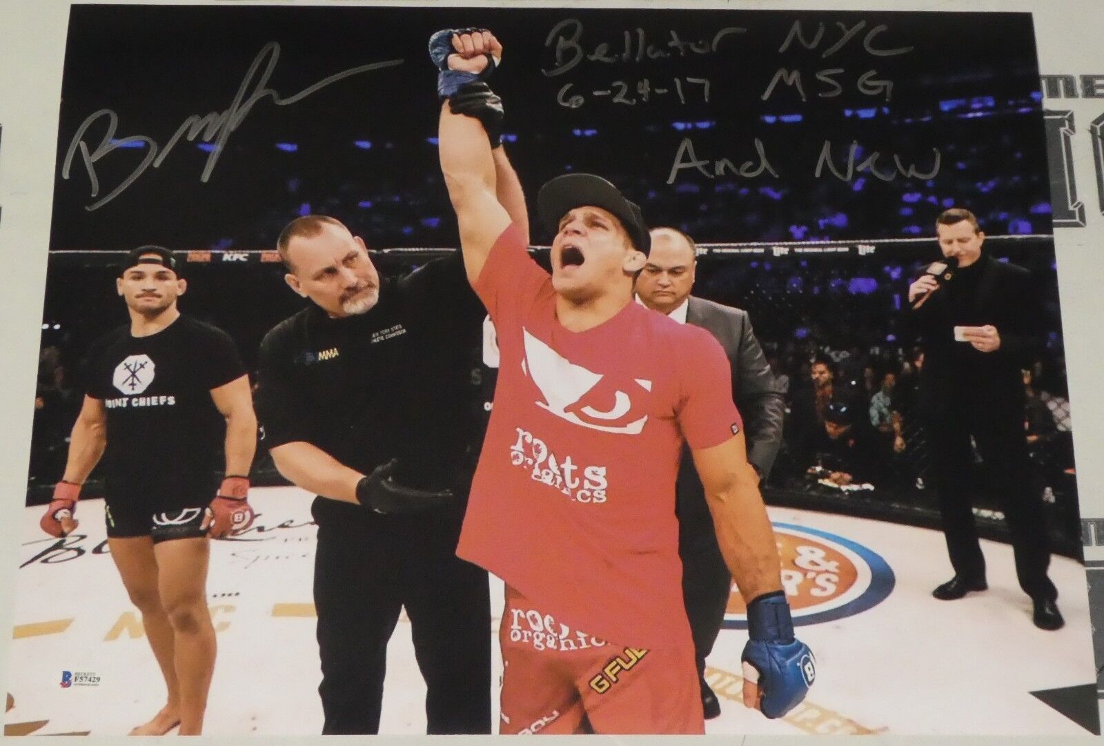 Brent Primus Signed 16x20 Photo Poster painting BAS Beckett COA Bellator MMA Picture Autograph 2