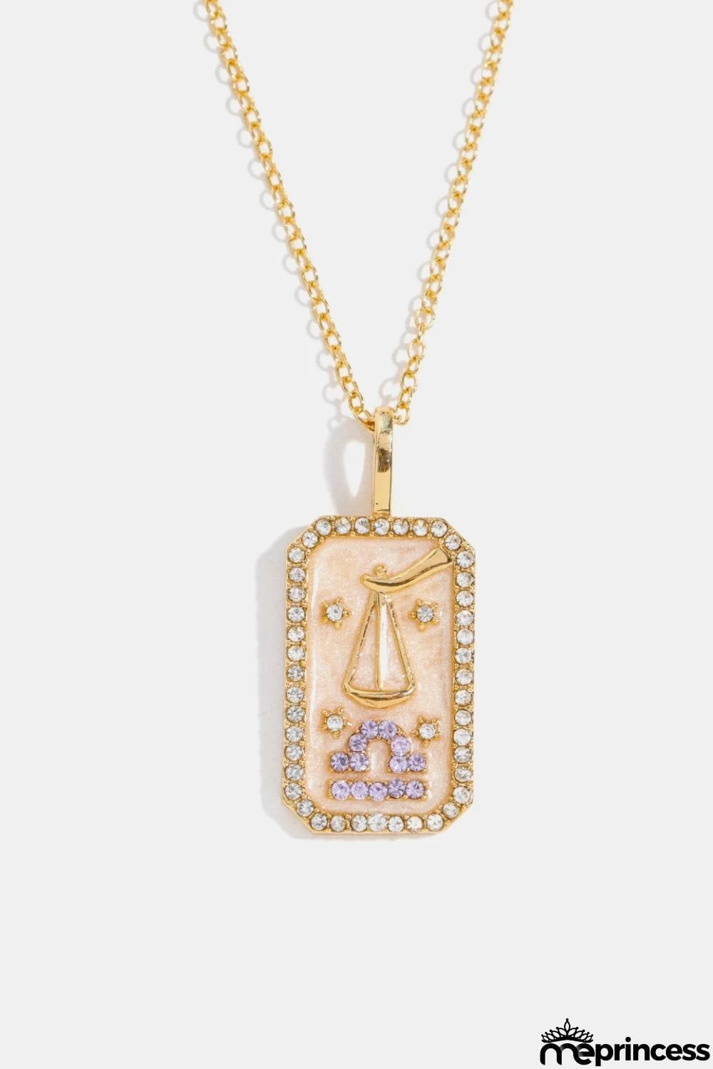 Rhinestone Constellation Pendant Copper Necklace