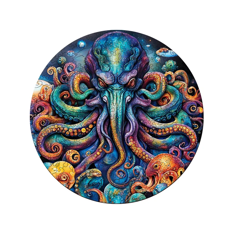 Octopus King - Wooden Jigsaw Puzzle