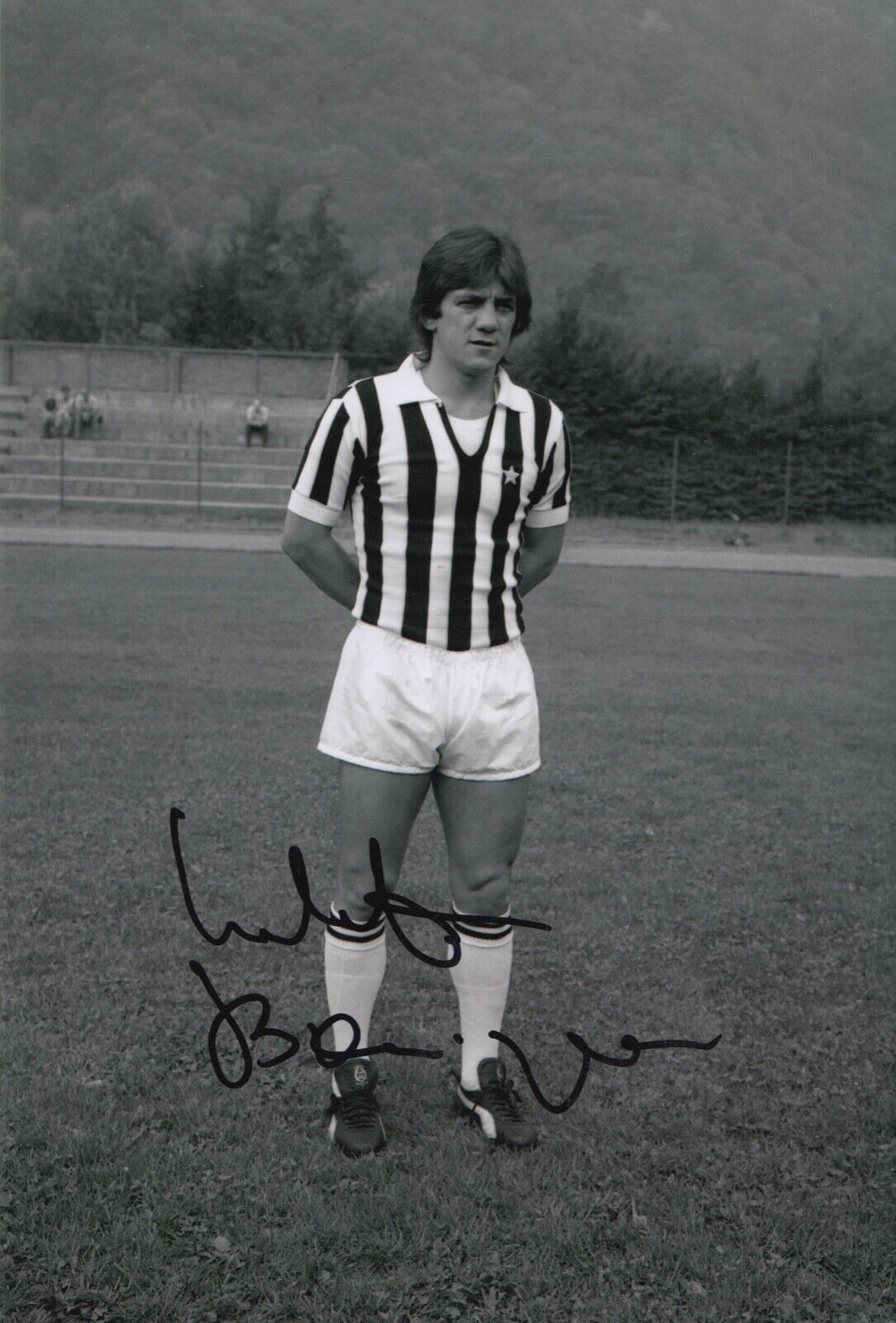 ROBERTO BONINSEGNA HAND SIGNED 12X8 Photo Poster painting JUVENTUS FOOTBALL AUTOGRAPH 1