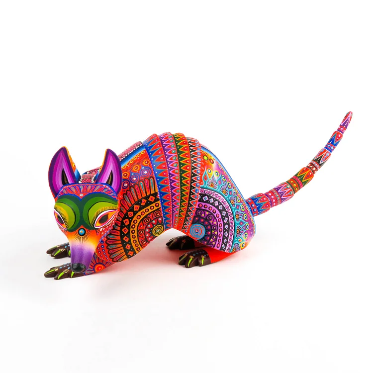 Armadillo - Oaxacan Alebrije Wood Carving Sculpture