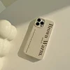 Retro French Style Minimalis Beige Sweater Phone Case for iPhone 7-14