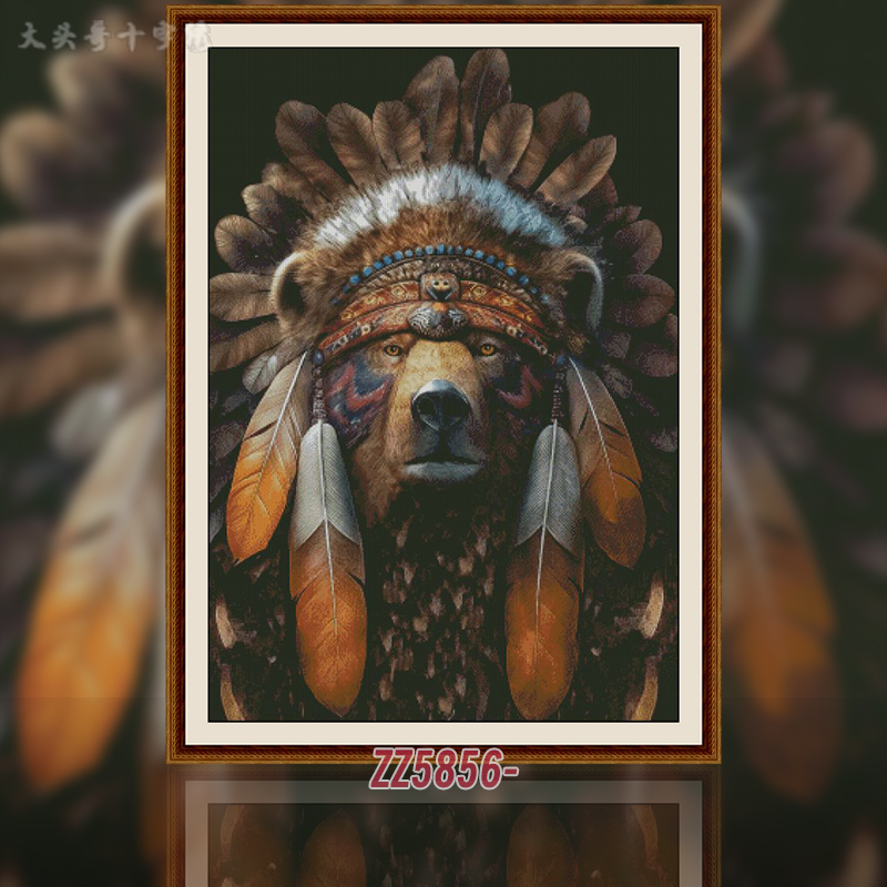 [ZZ5856-Chief Bear] Painting Fairy Cross Stitch
