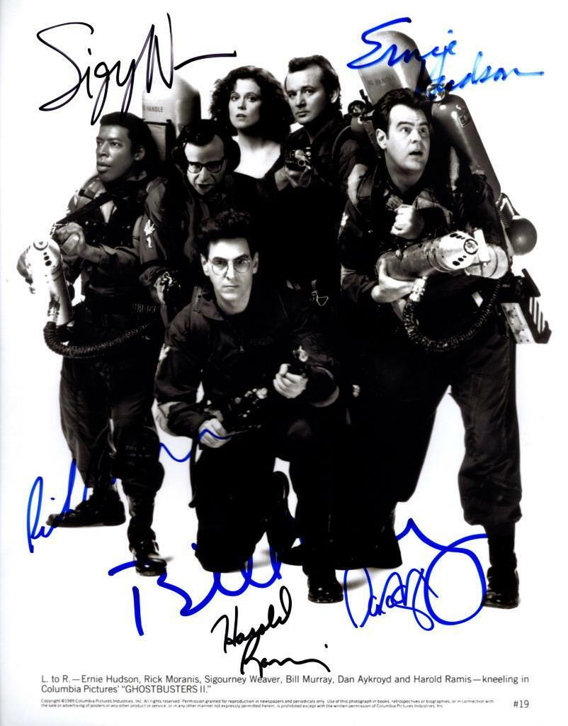 Ramis Murray Hudson Aykroyd Weaver autographed 11x14 Photo Poster painting signed Nice and COA