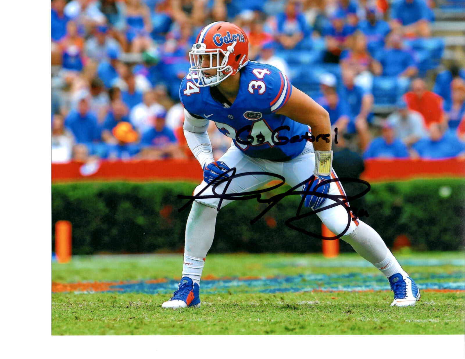 Alex Anzalone Florida Gators signed autographed 8x10 football Photo Poster painting a