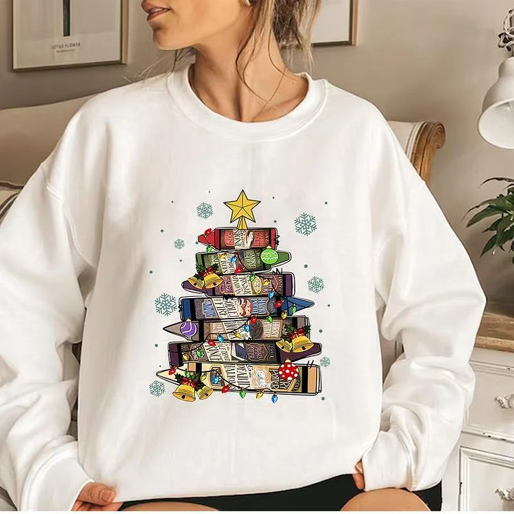 All Booked For Christmas 2024 Shirt, ChristmasVibe, Xmas Sweatshirt Hoodie T-shirt CollarFabric