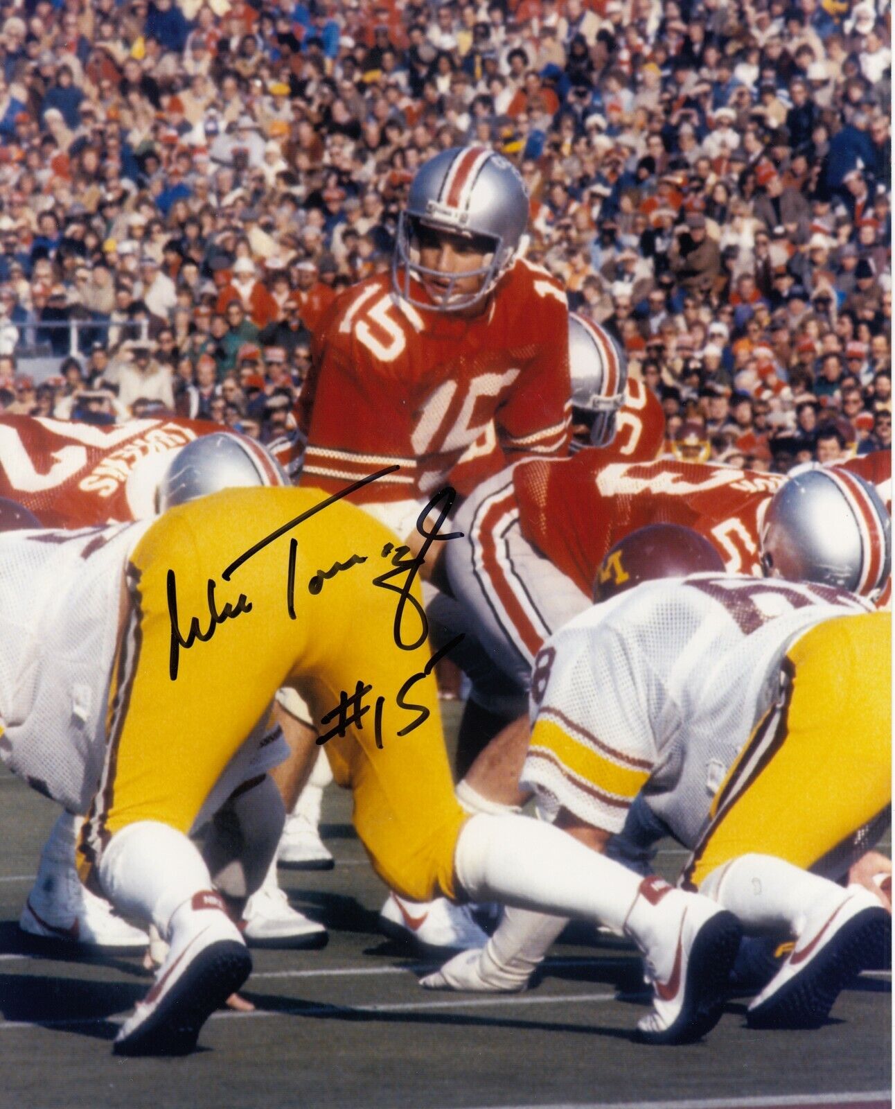 Mike Tomczak #2 8x10 Signed Photo Poster painting W/ COA Ohio State Buckeyes