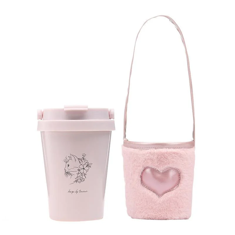 Coffee Cups- Art Gallery-Cat And Flower Tumbler