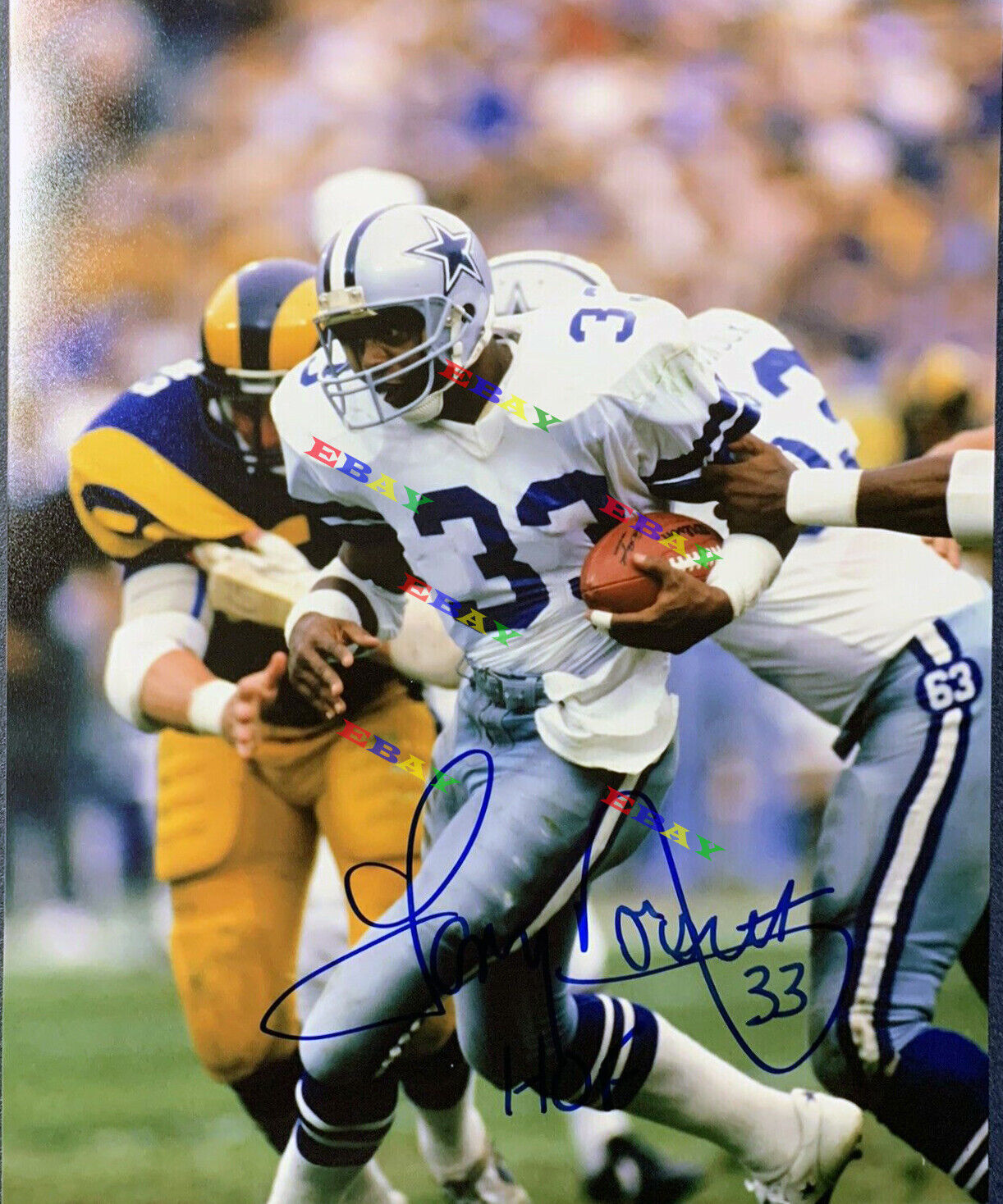 TONY DORSETT DALLAS COWBOYS Signed Autographed 8x10 Photo Poster painting Reprint