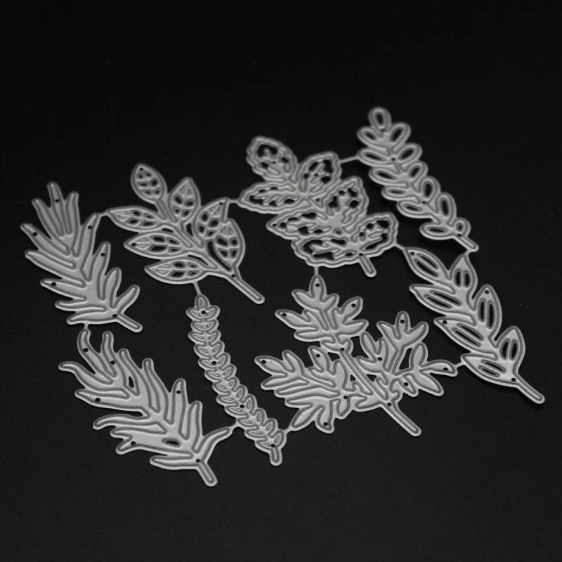 Leaf Set Frame Cut Die Metal Cutting Dies Mold Leaves Scrapbook Embossing Paper Craft Knife Mould Blade Punch Stencils Dies