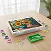 DIY-Sonnenblumen-Vasen-Muster Diamant-Malset-Aufbewahrungsbox f&uuml;r erwachsene Anf&auml;nger
