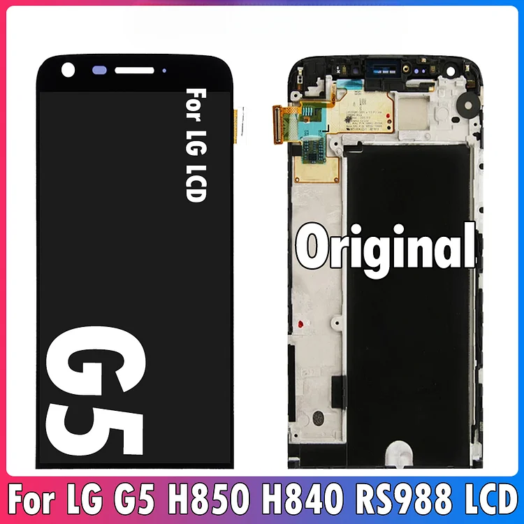 5.3" Original For LG G5 LCD Display Touch Screen Digitizer Assembly With Frame For LG G5 H850 H840 RS988 LCD Screen Replacement