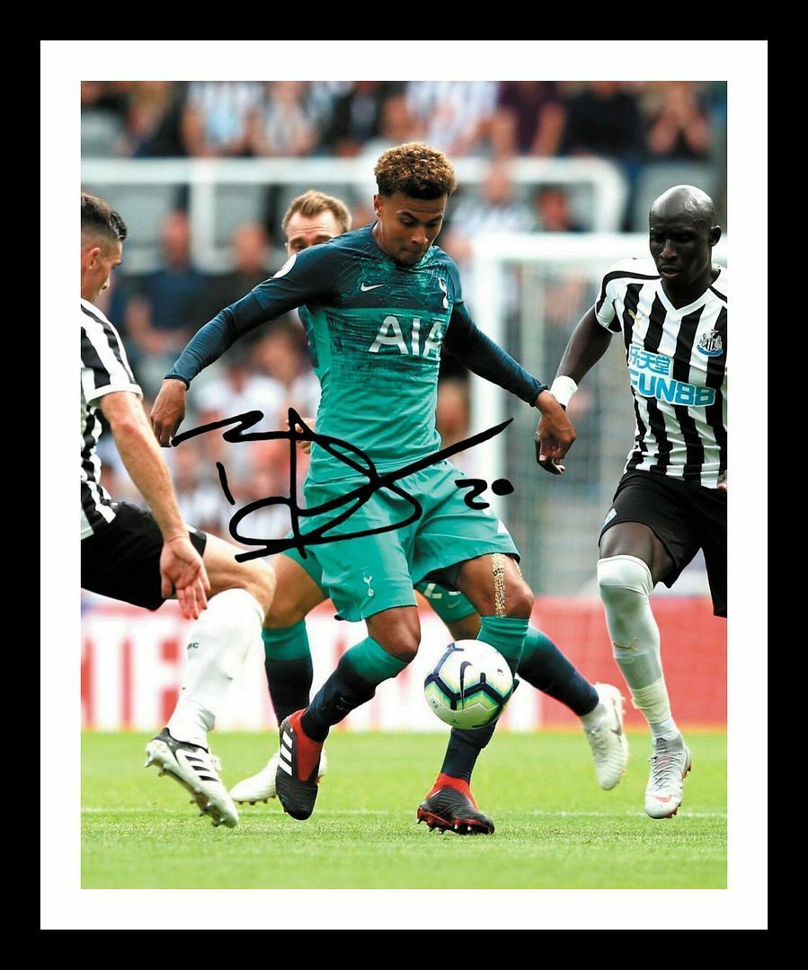 Dele Alli - Tottenham Hotspur Autograph Signed & Framed Photo Poster painting