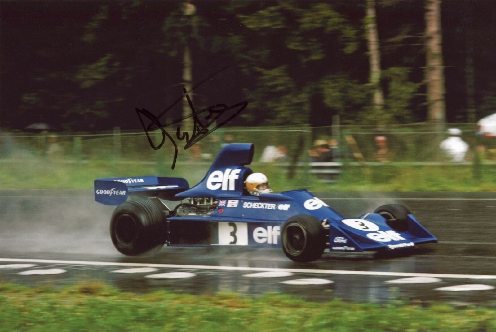 Jody Scheckter TYRRELL F 1 autograph, signed Photo Poster painting