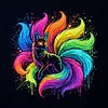 (Multi-Style)Colorful Neon Animals Collection-14CT Stamped/Counted Cross Stitch 30*30cm tapestrymarket
