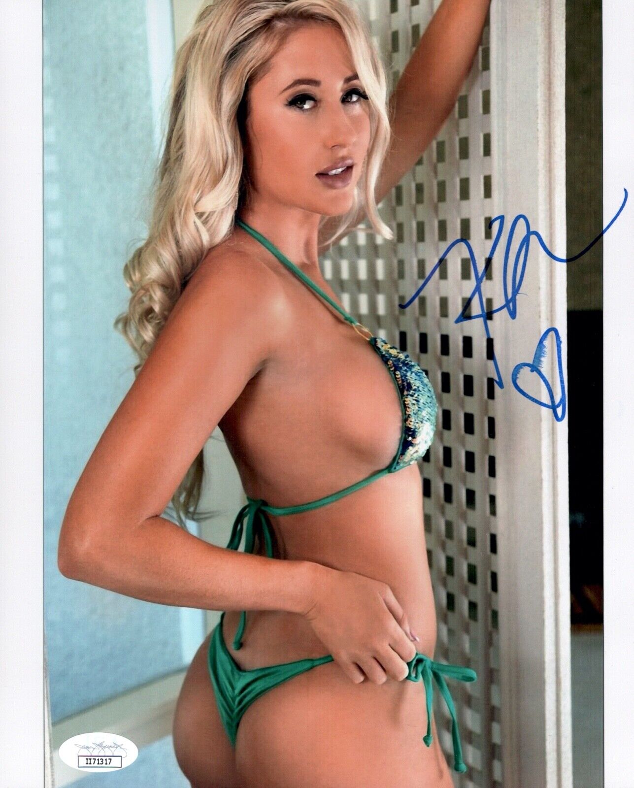 KRISTIN DANIELLE Signed SEXY Maxim Model 8x10 Photo Poster painting Autograph JSA COA Cert