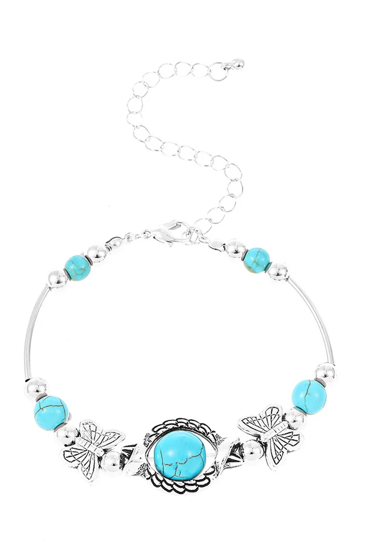 Boho Handmade Turquoise Bangle Bracelet