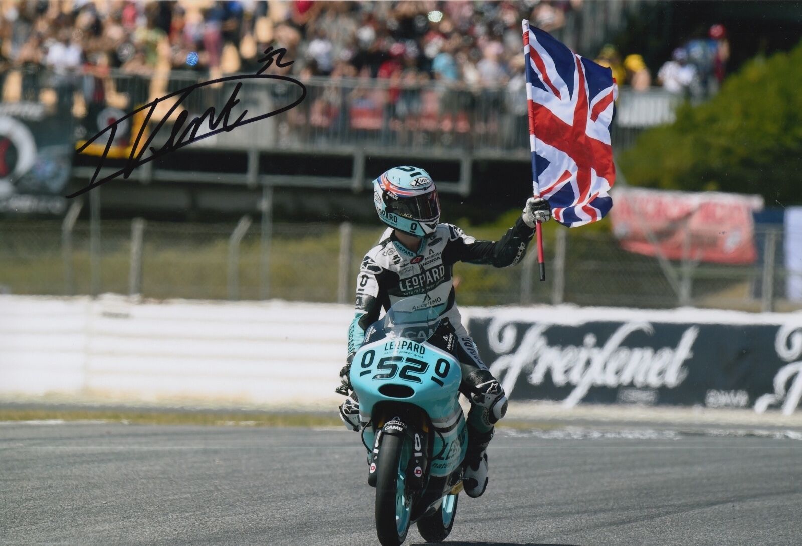 Danny Kent Hand Signed 12x8 Photo Poster painting Leopard Racing Moto3 World Champion MOTOGP.