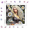 Special Shape Rhinestone Diamond Painting Kit Partial Drill(Daisy Beauty)