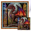 Stained Glass Dragon-11CT Counted Cross Stitch Kit(40*40cm)