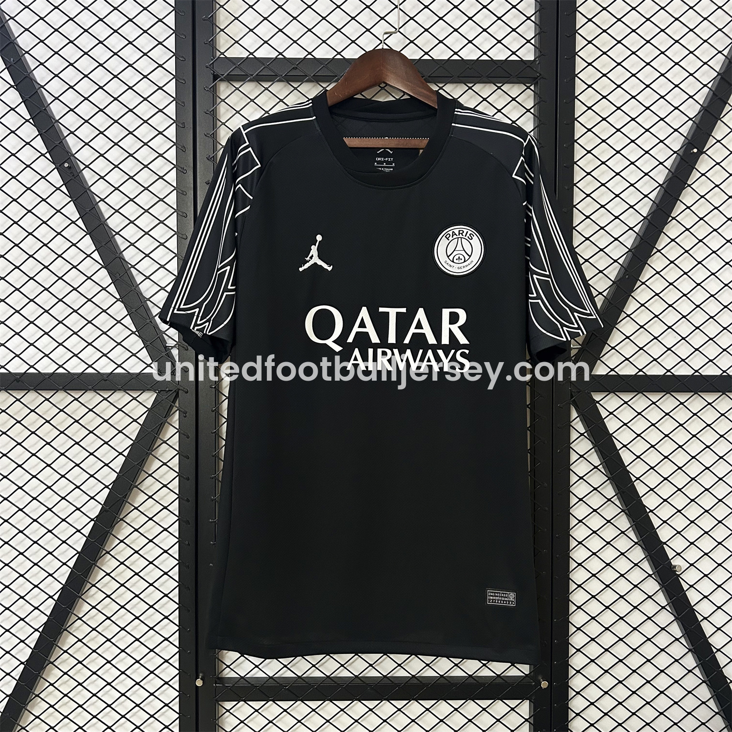 Paris Saint-Germain PSG 24-25 Fourth Black Jersey - Fans Version