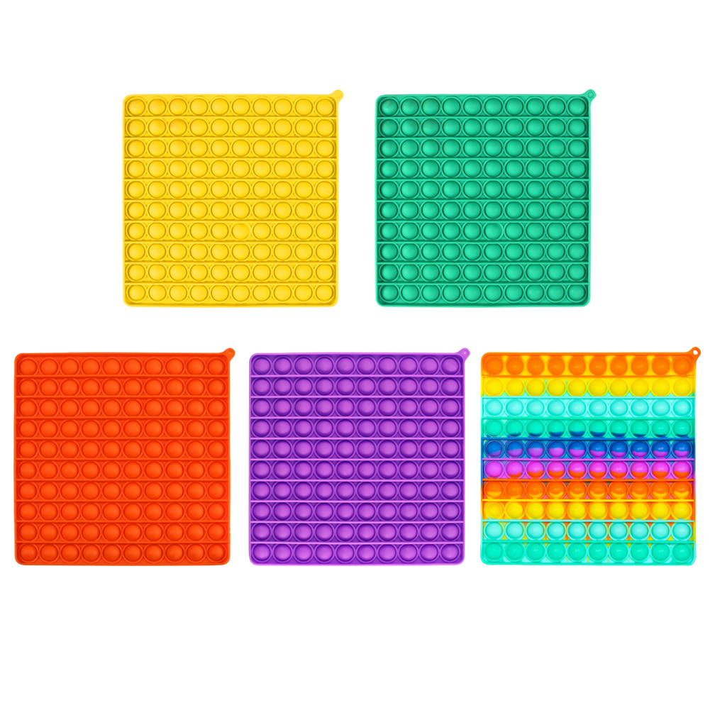 

Anti-stress Toy Puzzles Fun Push Bubbles Sensory Toys for Autism Square, Multicolor, 501 Original