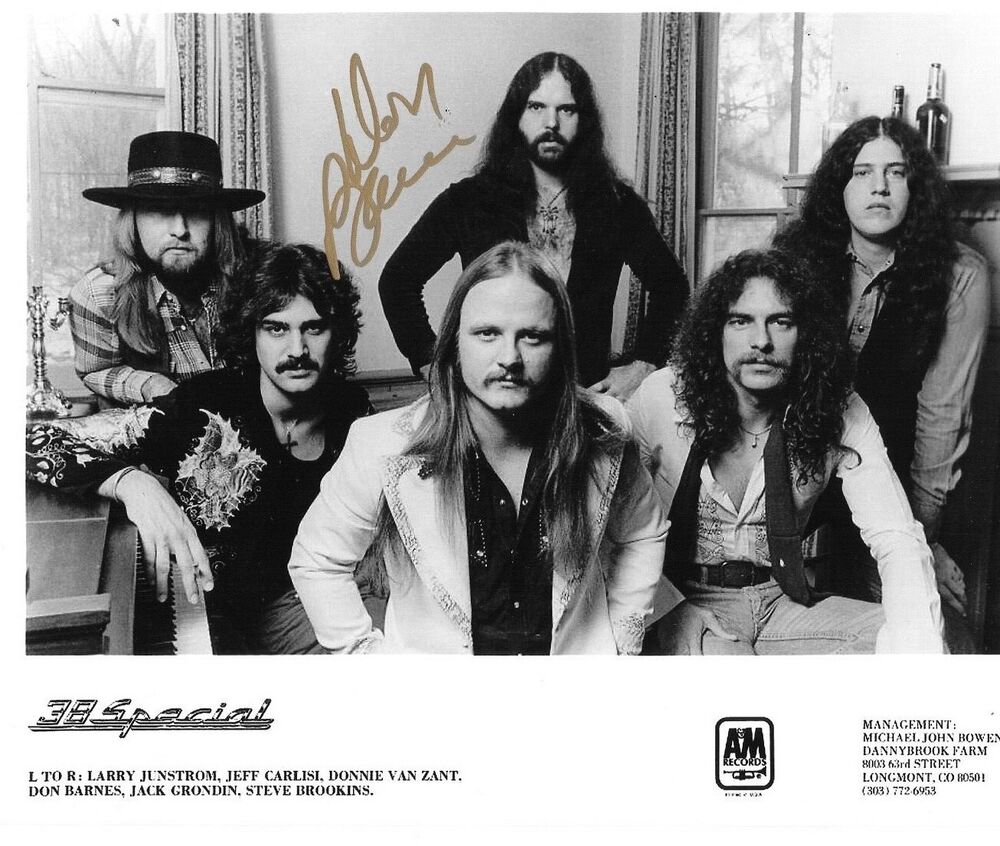 * DON BARNES * signed 8x10 Photo Poster painting * 38 SPECIAL * PROOF * 16