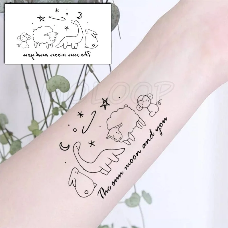 Waterproof Temporary Tattoo Stickers Chinese Character Win Every Exam Small Size Tatto Flash Tatoo Fake Tattoos for Man Women