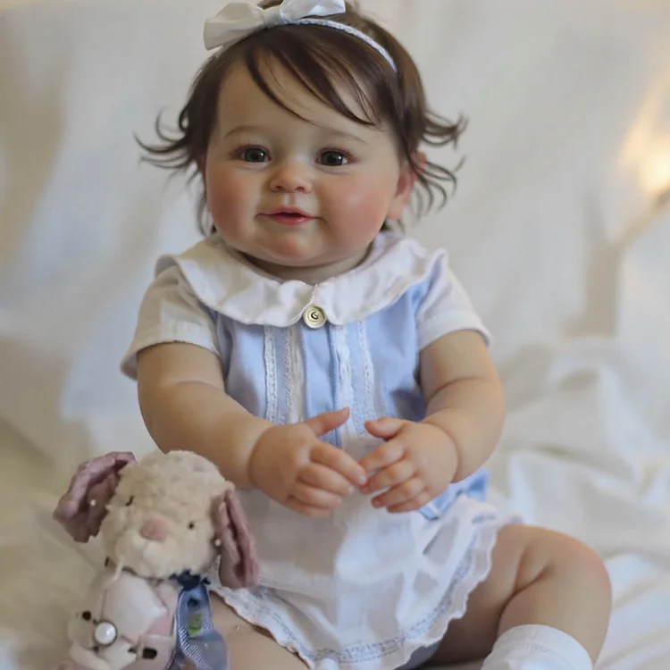 20" Realistic Breathing Reborn Doll Toddlers Doll Girl Villon Handmade Huggable and Posable with Heartbeat💖 & Sound🔊