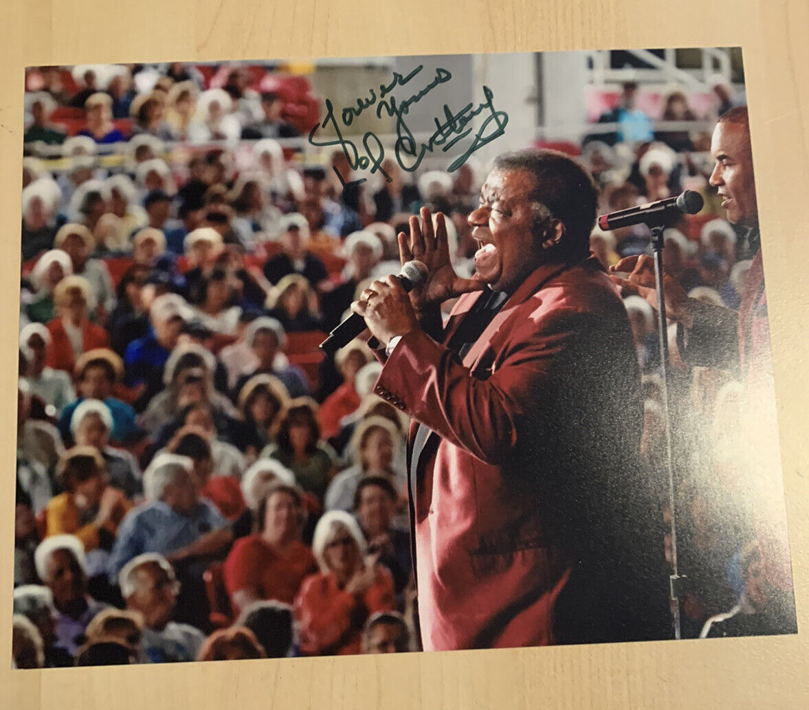 LITTLE ANTHONY & THE IMPERIALS HAND SIGNED 8x10 Photo Poster painting AUTOGRAPHED SINGER COA