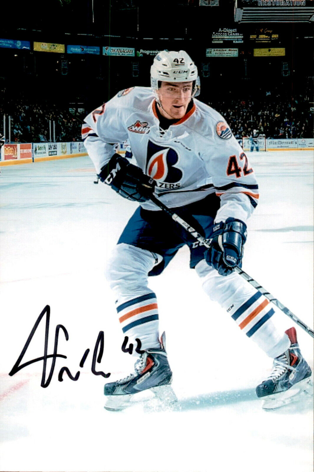 Ondrej Vala SIGNED 4x6 Photo Poster painting KAMLOOPS BLAZERS #3