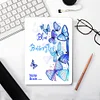 50 Pages A5 DIY Special Shaped Diamond Painting Diary Notebook Kit(Classic Butterfly)