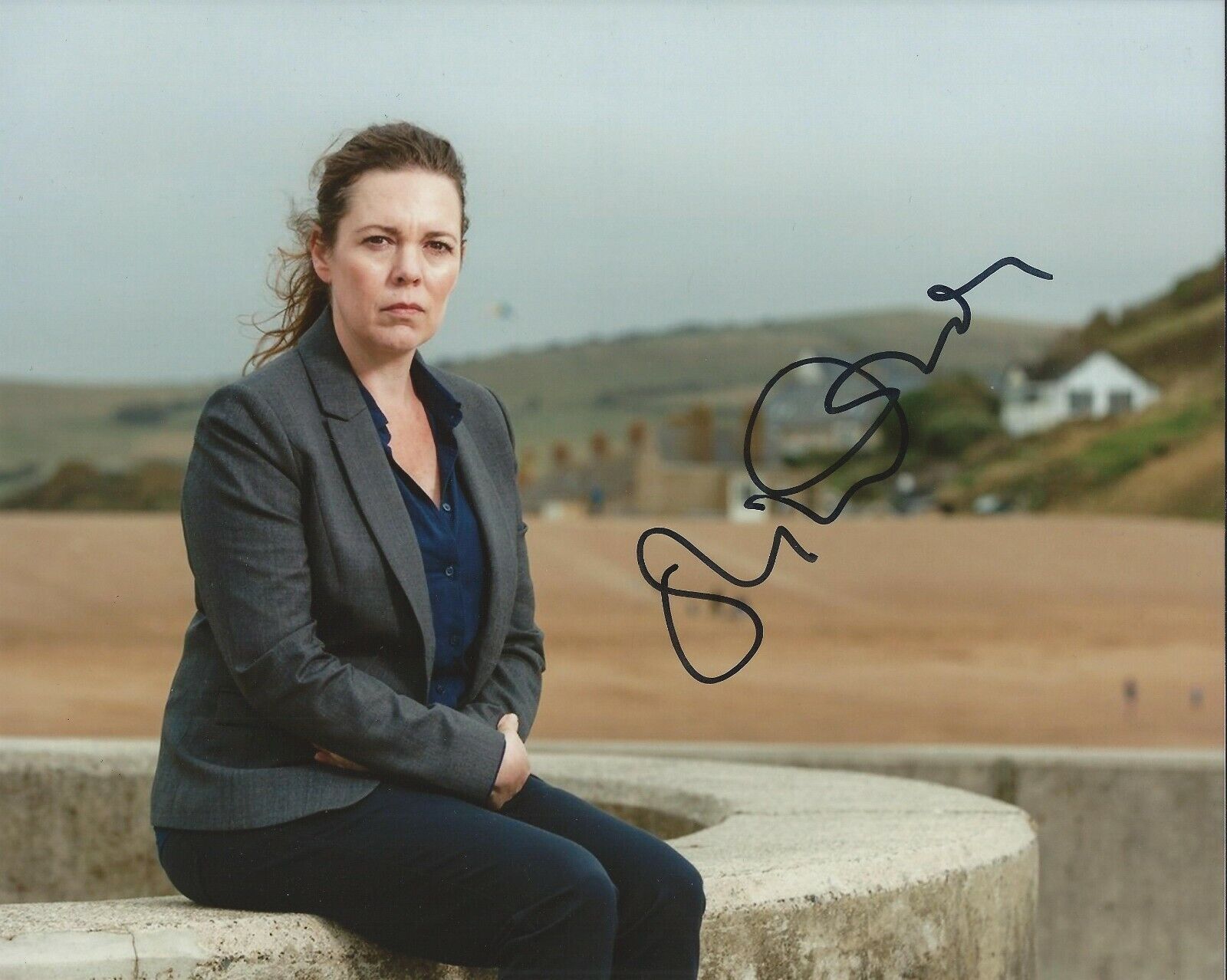 Olivia Colman autograph signed Broadchurch Photo Poster painting - The Favourite - The Queen