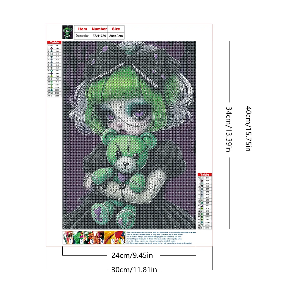Diamond Painting - Full Round Drill - Girl(Canvas|30*40cm)