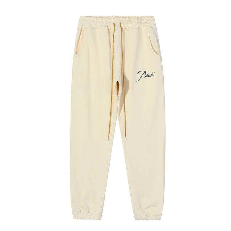 Rhude Pant Embroidery Loose Retro Casual