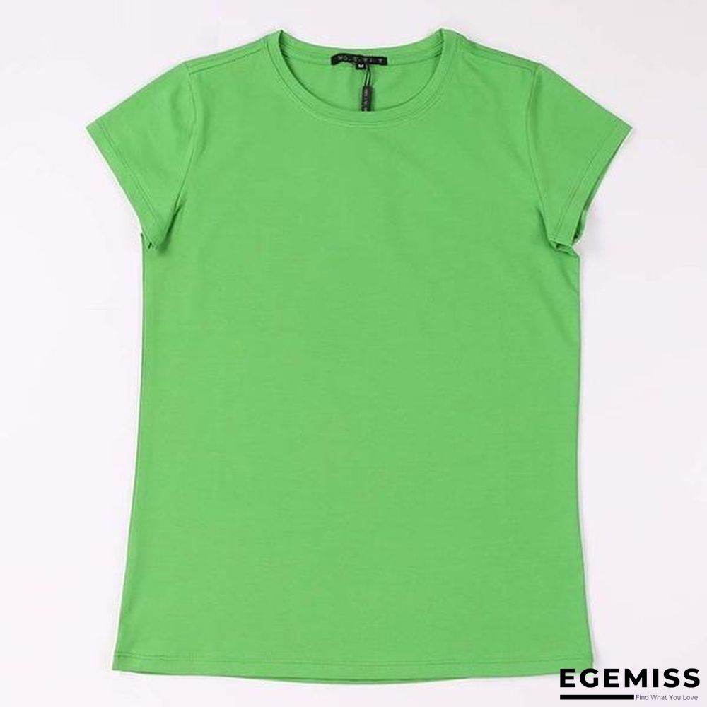 18 Colors S-3XL Plain T-Shirt Women Cotton Elastic Basic Casual Tops Short Sleeve T-shirt | EGEMISS