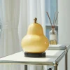 French Cream Pear Table Lamp Bedroom Bedside Living Room Simple High-end Charging Portable Atmosphere Decoration Night Light