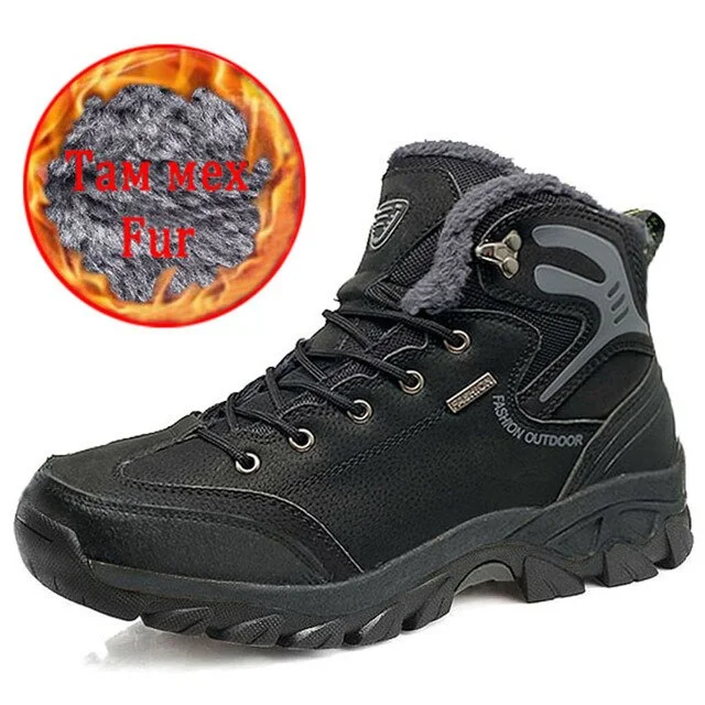 Brand Men's Boots Autumn Work Boots Luxury Men Outdoor Waterproof Boots Punk Sneakers Man Ankle Boots Desert Boots Footwear Wide