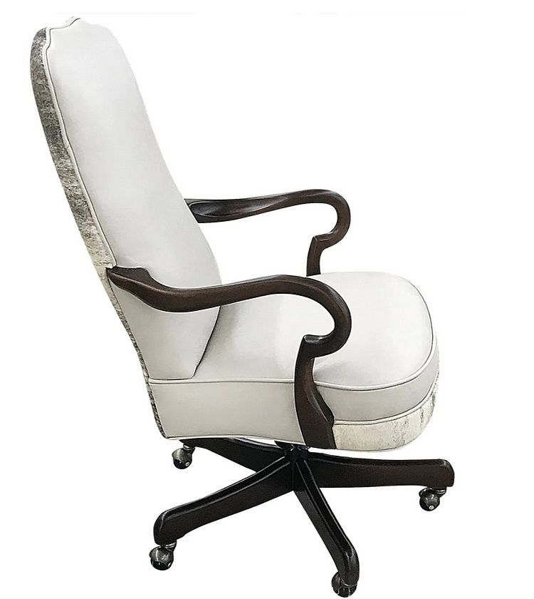 Cowhide discount computer chair